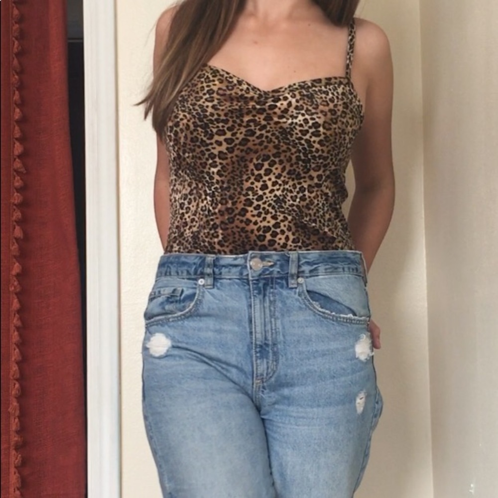 Assorted brands Leopard print tank top